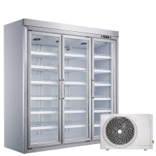 2021 Wholesale Supermarket display refrigerator Glass Door Display Freezer Commercial Refrigerator For Beverages